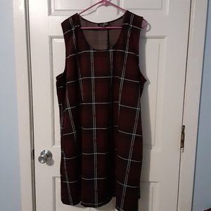 Burgandy plaid jumper